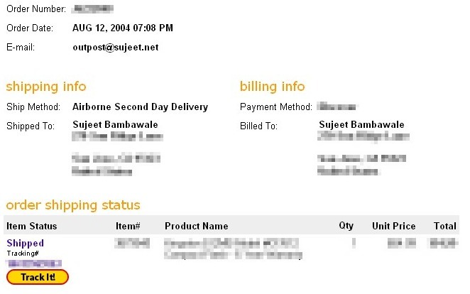 It was shipped by the vendor on August 12